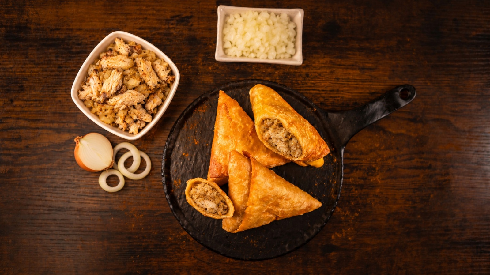 Snoek and Onion Golden Pockets